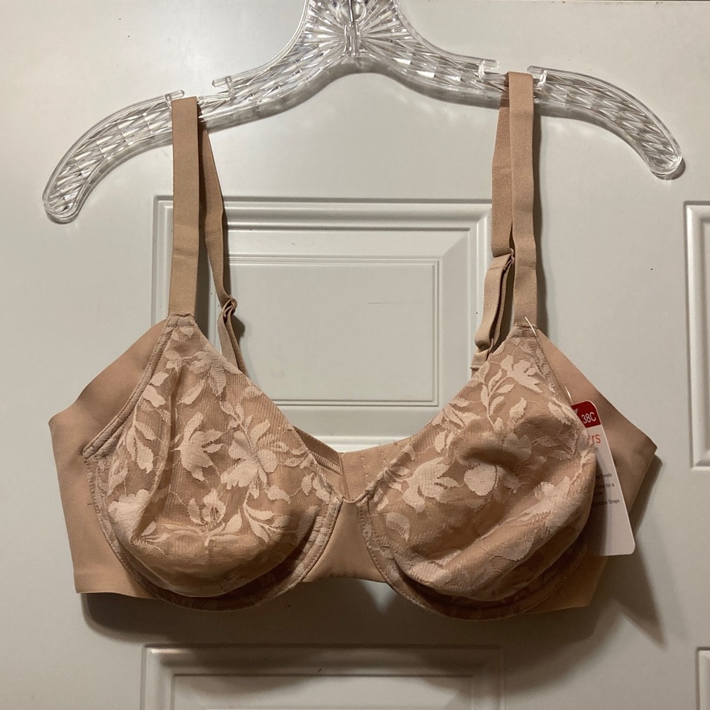 Warner’s Nude Lace Underwire Bra - Women Intimates 38C NWT